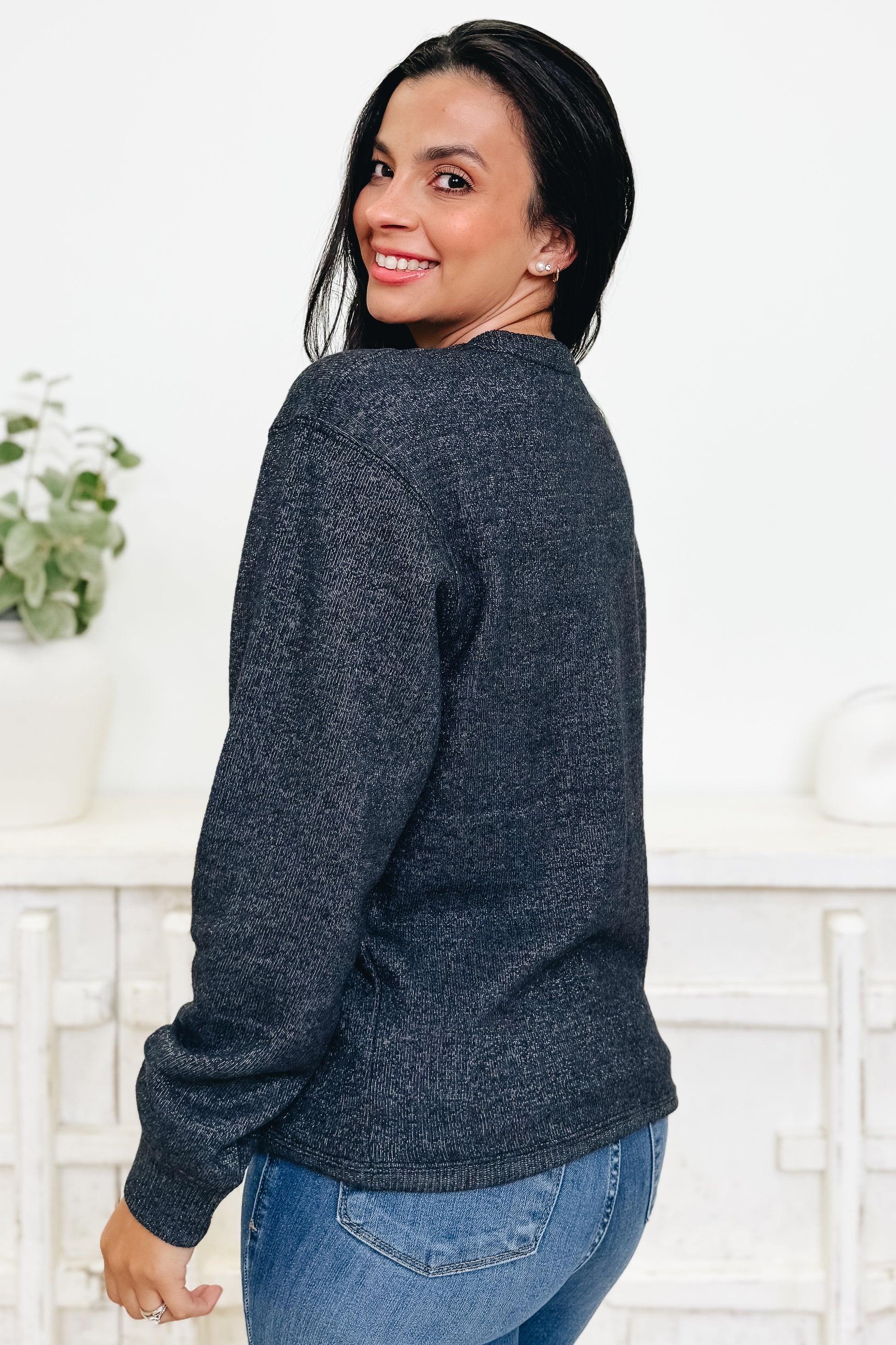Boo Knit Graphic Sweatshirt