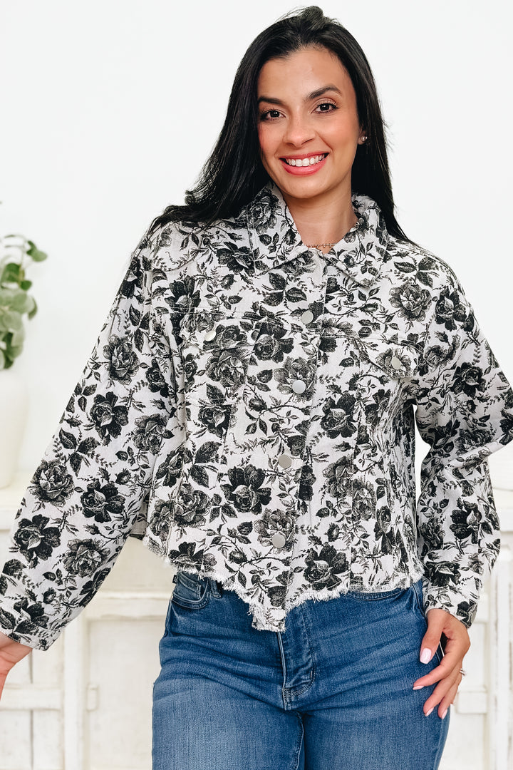 The Rustic Bloom Denim Jacket