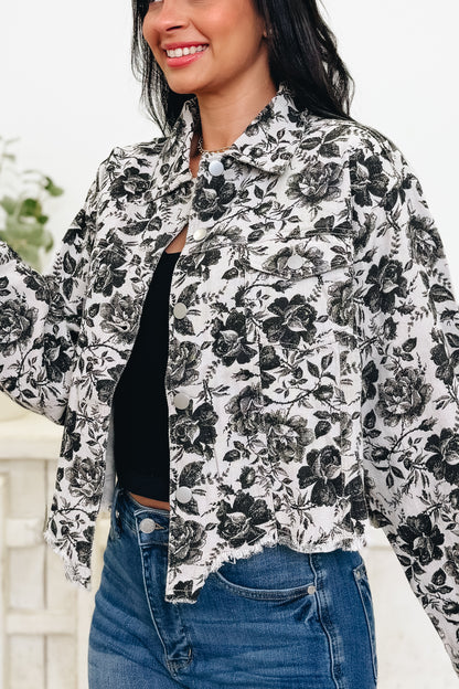 The Rustic Bloom Denim Jacket