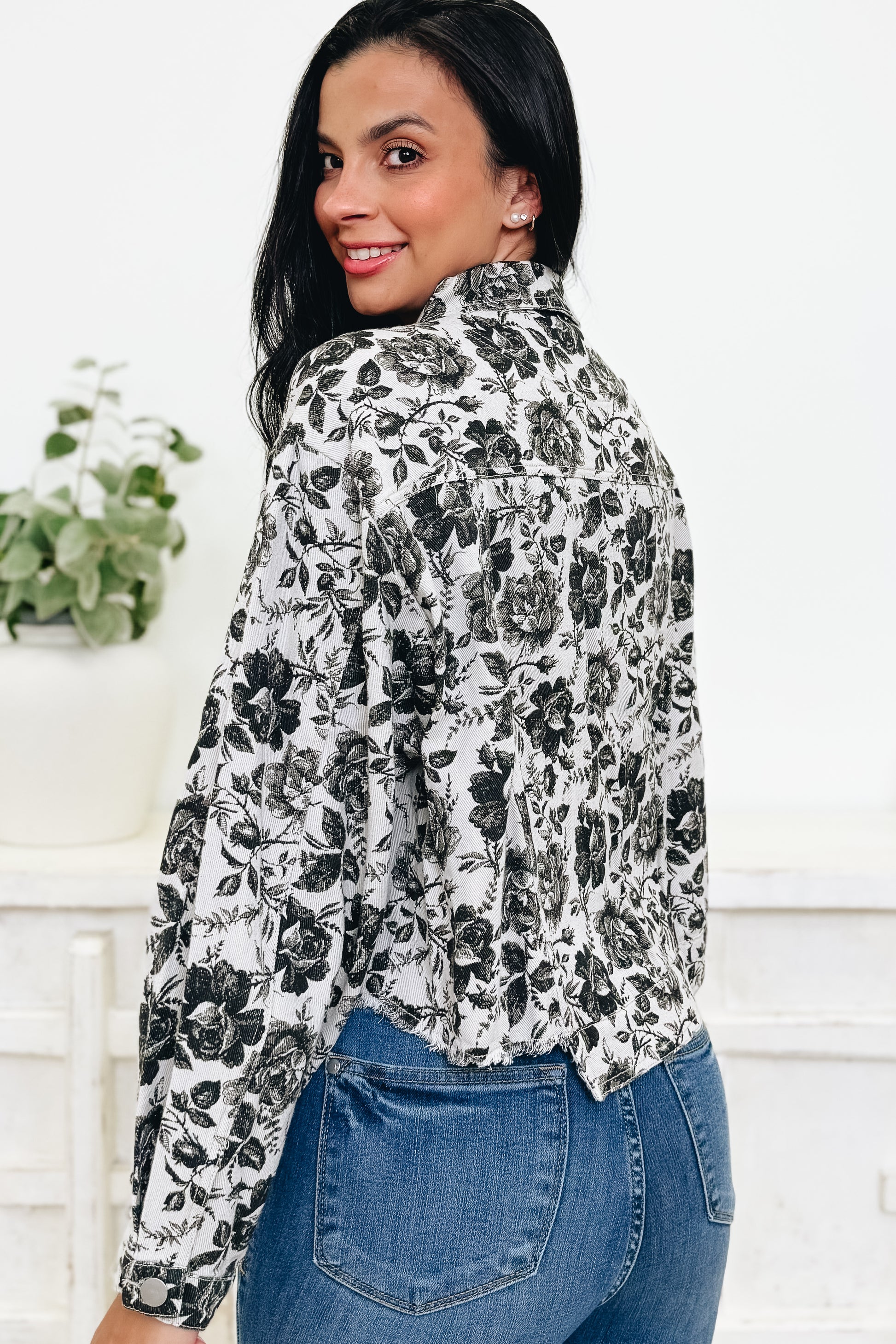 The Rustic Bloom Denim Jacket
