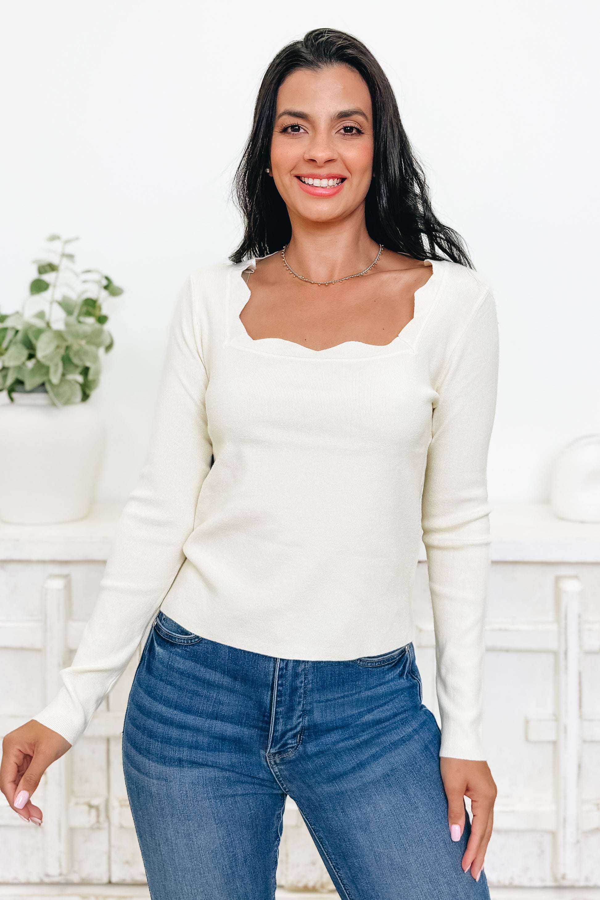 The Wavy Edge Sweater - 4 Colors!