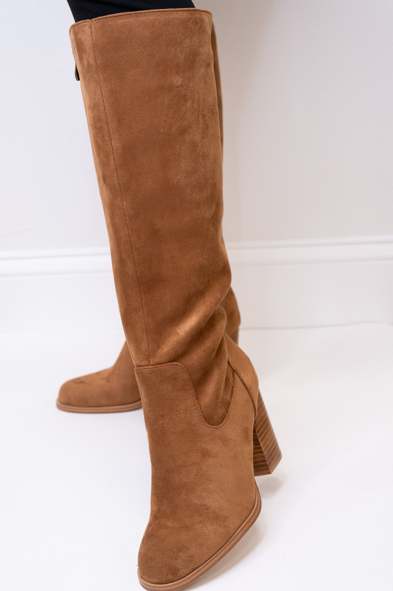 Corky's Hot Date Boots - Chocolate Faux Suede