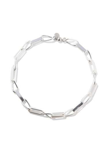 Trixie Necklace - Liquid Metallic Pearl White