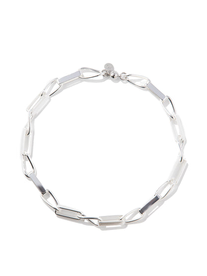 Trixie Necklace - Liquid Metallic Pearl White