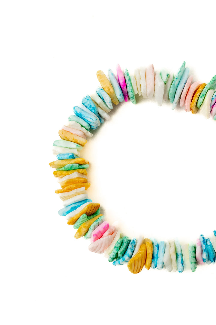 Sandy Heart Bracelet -  Pink Multi