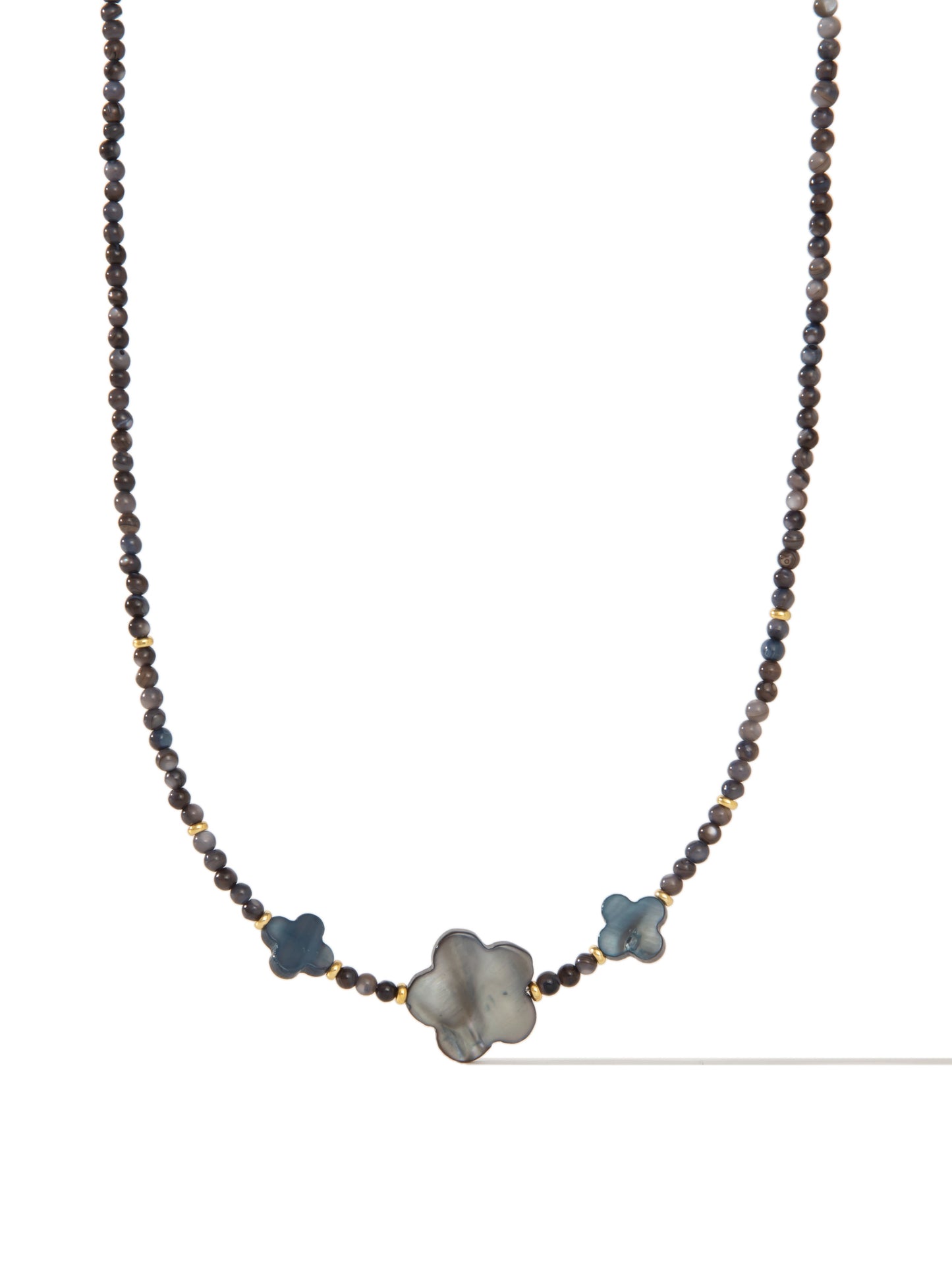 Night Flower Necklace - Midnight