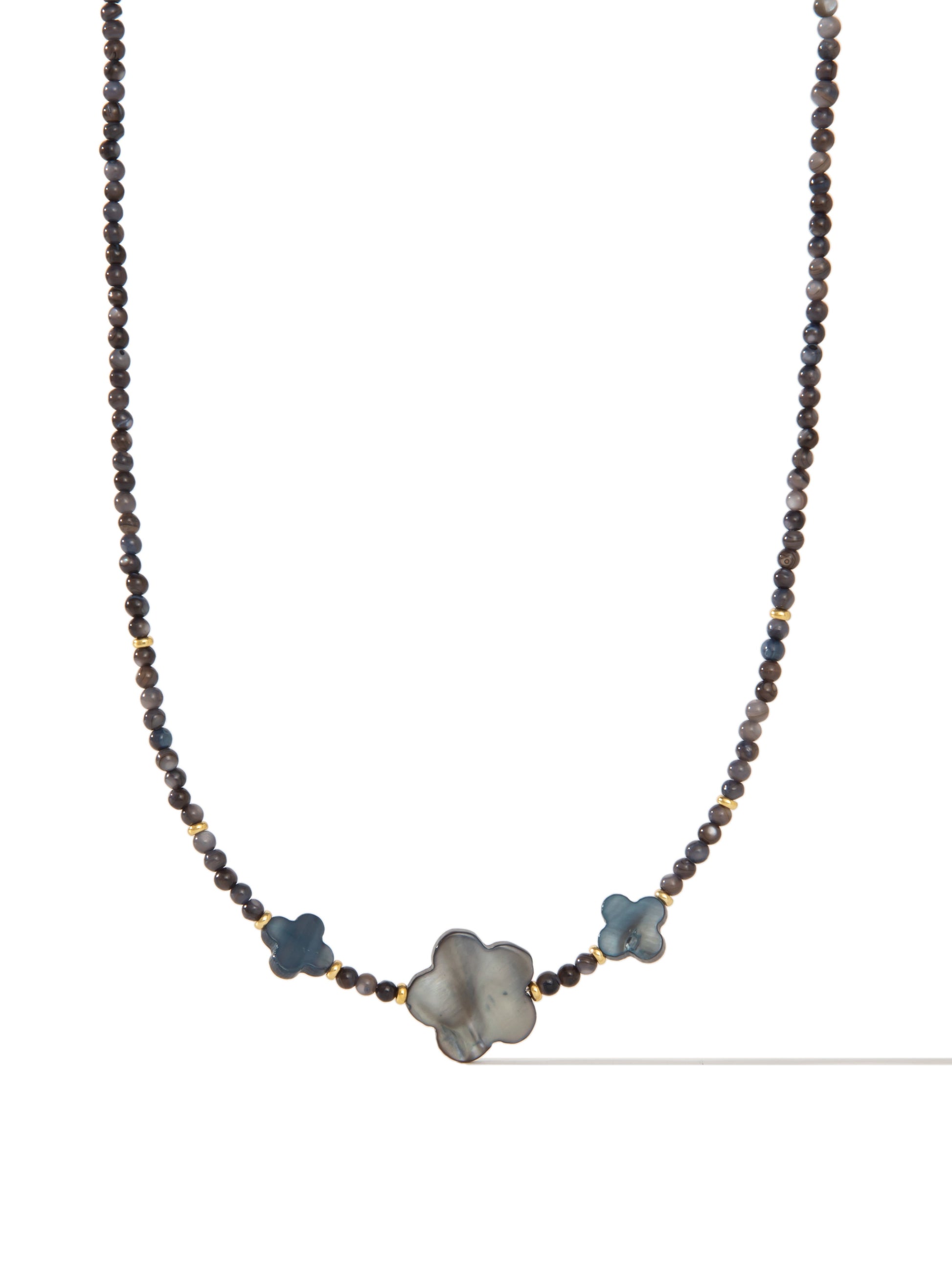 Night Flower Necklace - Midnight