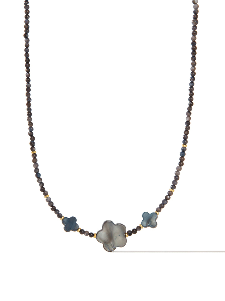 Night Flower Necklace - Midnight