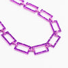 All Night Long Necklace - Liquid Metallic Bright Purple