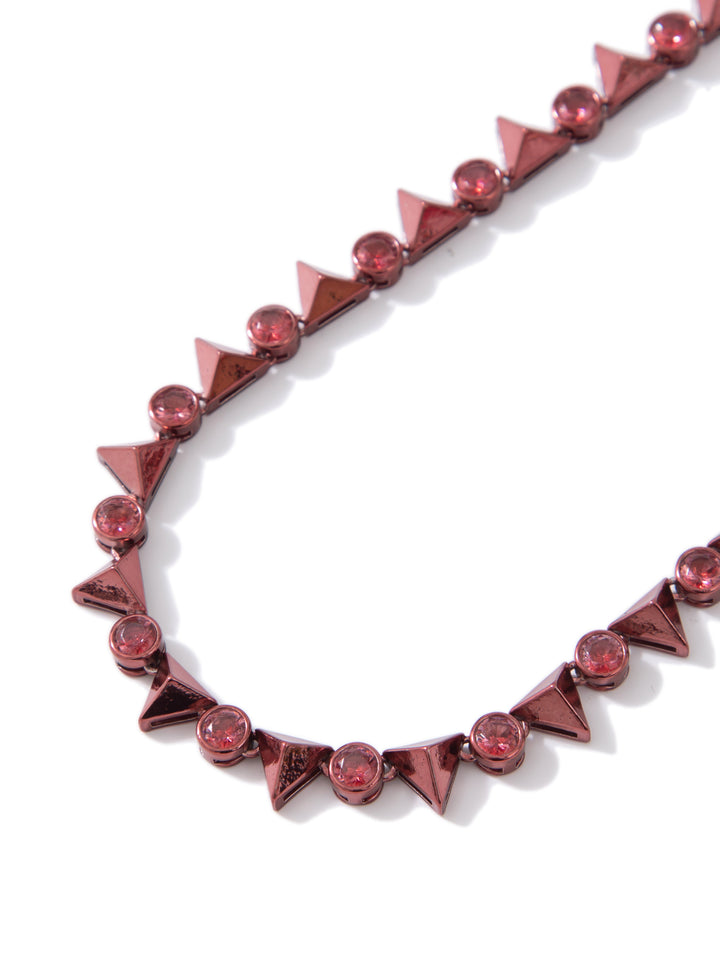 Last Dance Necklace - Metallic Burgundy