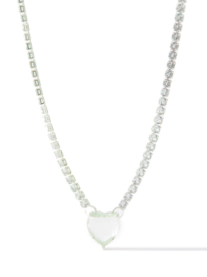 You Are So Beautiful Necklace - Metallic Mint Magnolia