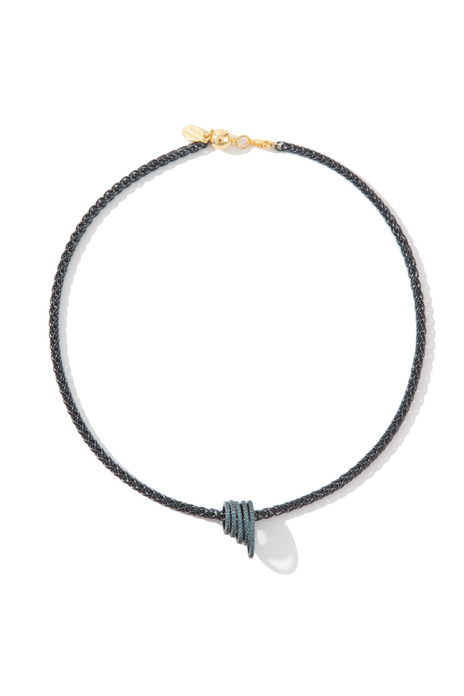 Twisting The Night Away Necklace - Liquid Metallic Milky Way