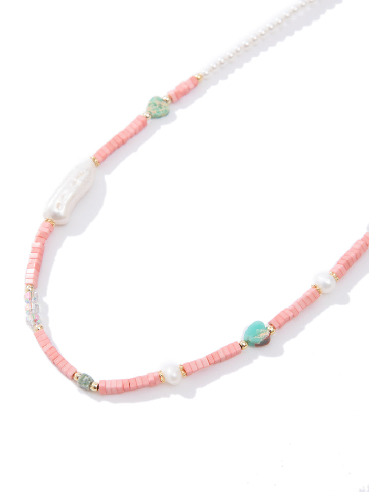 Rosy Sunset Necklace - Flamingo