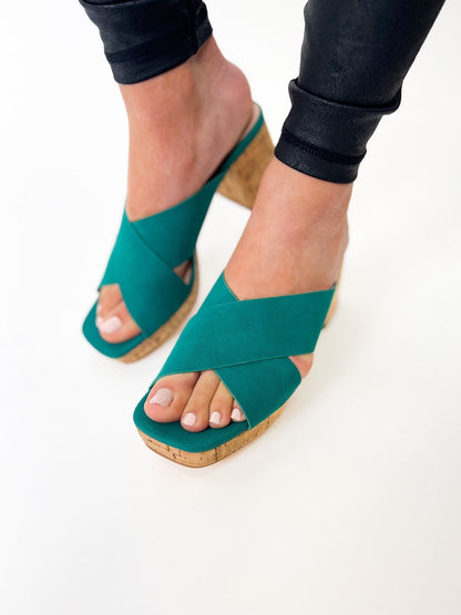 Ccocci Chandra Platform Heel - Emerald Green