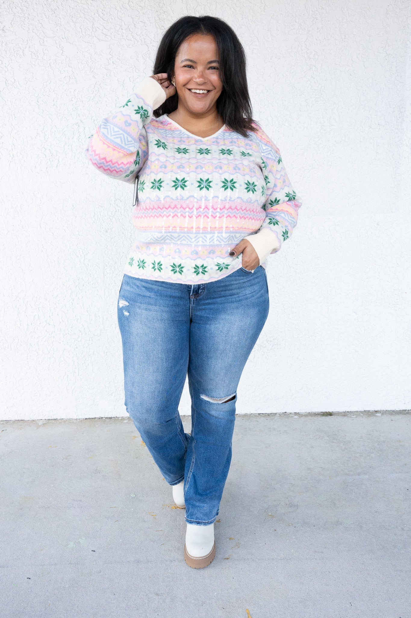 The Rachel By Risen - High Rise Ankle Straight Jeans