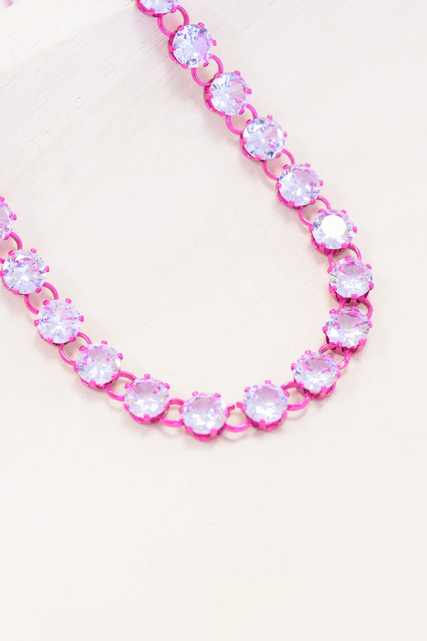 Lucille Necklace - Liquid Metallic Magenta Muse