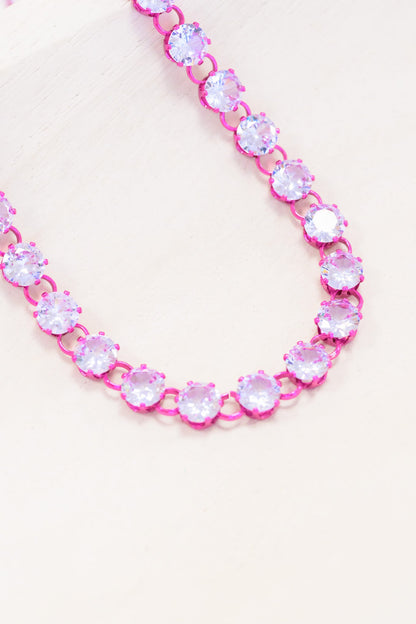 Lucille Necklace - Liquid Metallic Magenta Muse