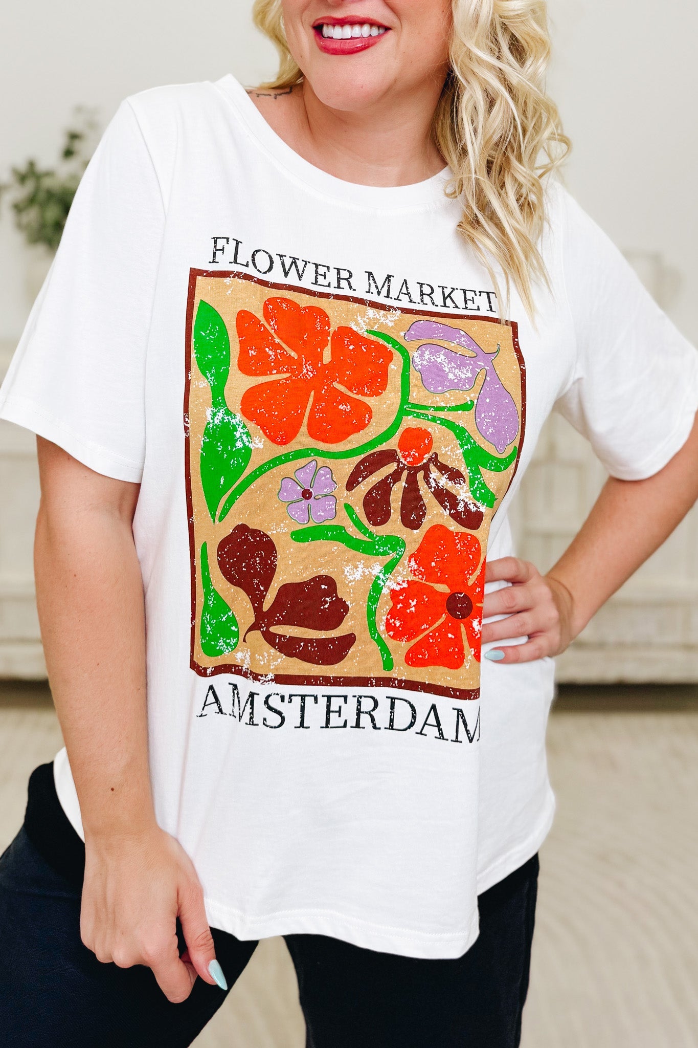 Flower Market Floral Graphic Tee