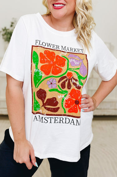 Flower Market Floral Graphic Tee