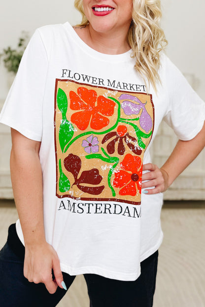 Flower Market Floral Graphic Tee
