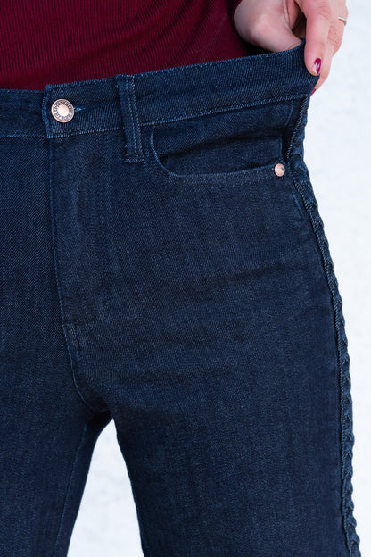 Weave With It By Judy Blue - High Rise Crop Wide Leg Jeans