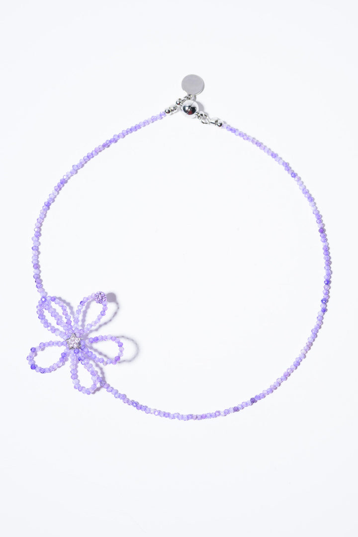 Summer Daisy Necklace - Lilac