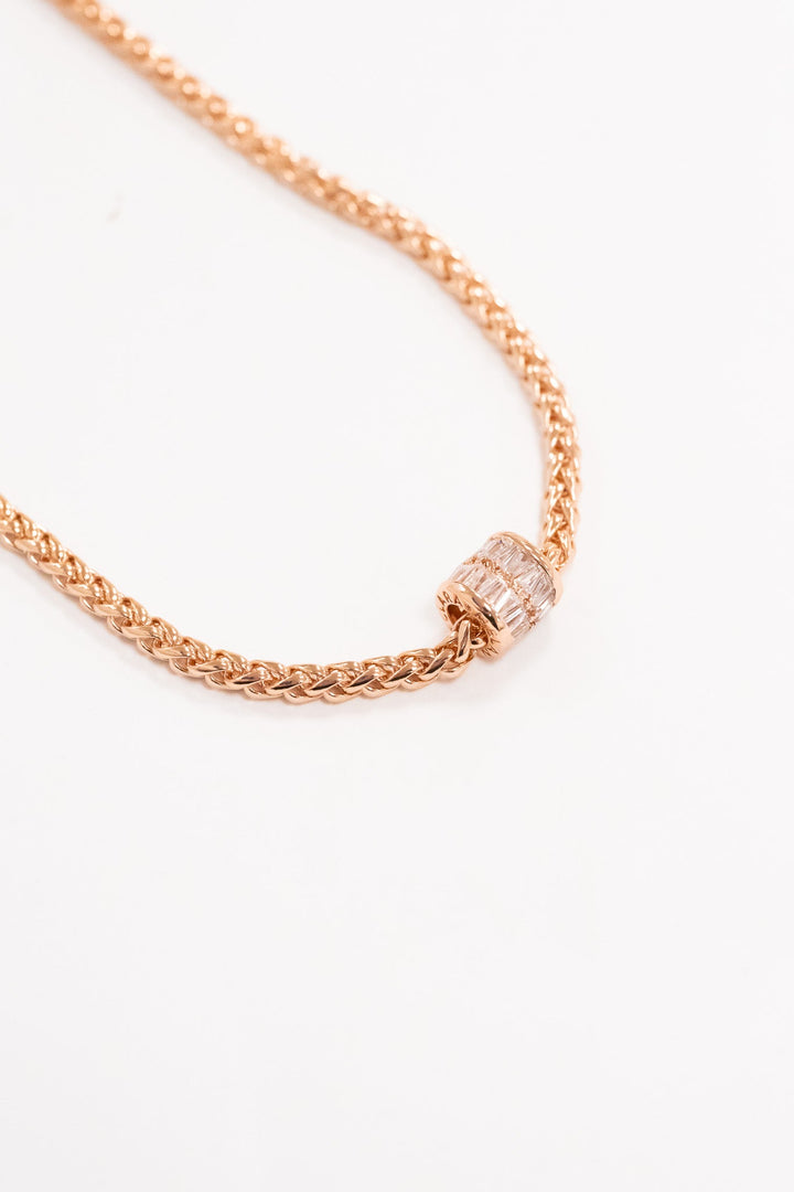 Just Fine Necklace - Rose Gold