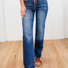 Street Hustler By Risen - Tummy Control Ankle Straight Jeans - Dark