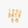 Number Charm Pave - Multiple Colors!