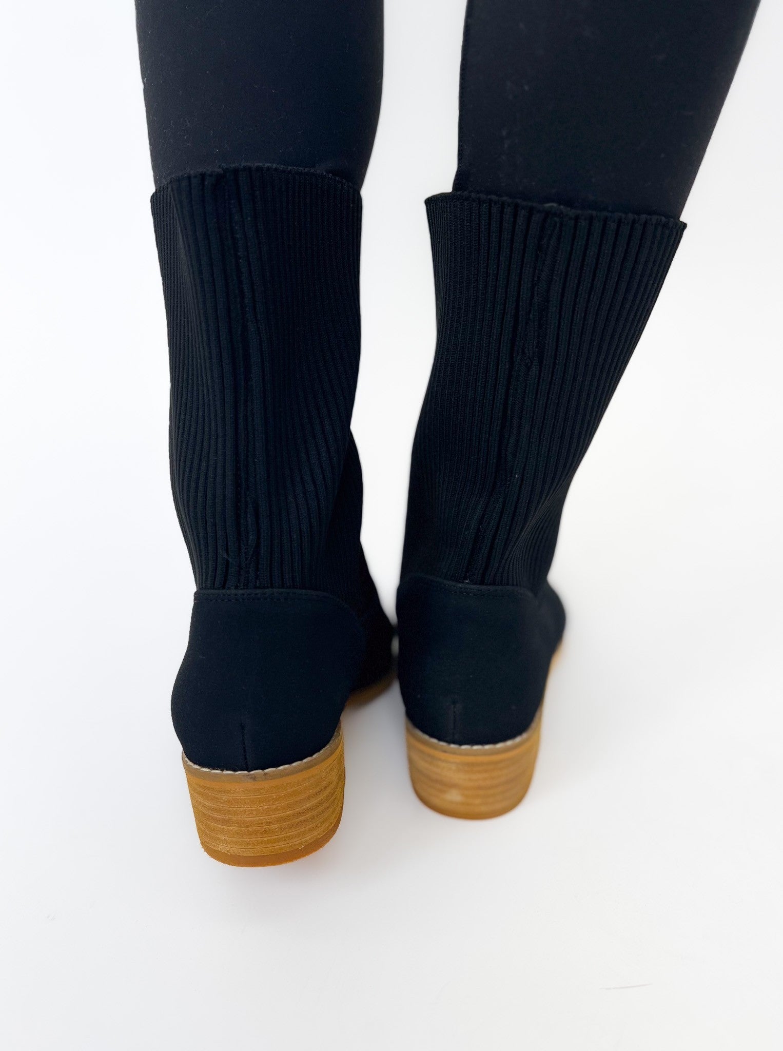 Ccocci Karen Knit Cuff Boots - Black