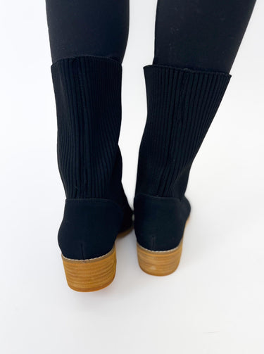 Ccocci Karen Knit Cuff Boots - Black