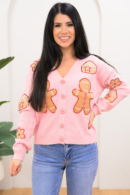 Gingerbread Dream House Cardigan