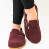 Kalina Slingback Clogs - Burgundy
