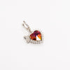Ruby Love Charm - Silver