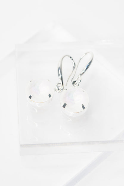 Kaya Earrings - Liquid Metallic Pearl White