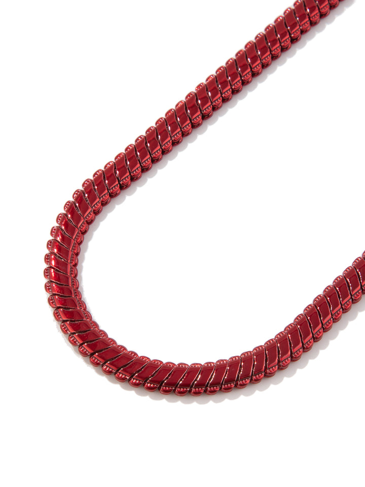 Keilani Necklace - Metallic Rouge