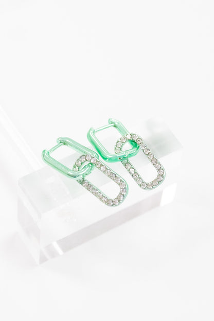 Vanna Pave Earrings - Liquid Metallic Fiji Island