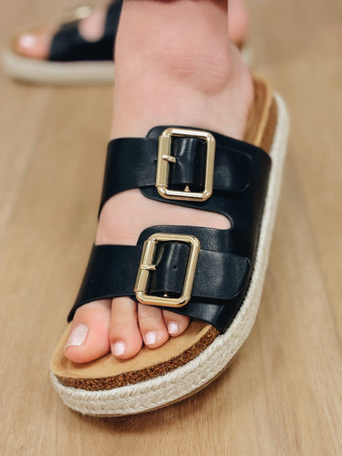 The Marfa Platform Sandal - Black