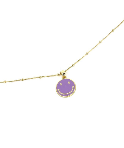 Smiley Necklace - 2 Colors!