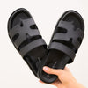Ccocci Gino Cutout Slide On Sandals - Black