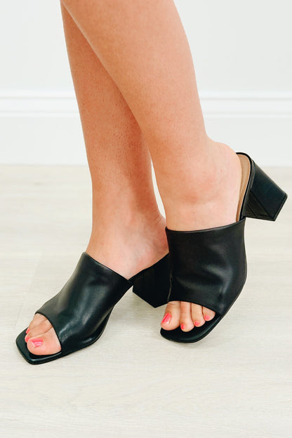 Kensington Heel Sandal - Black