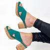 Ccocci Chandra Platform Heel - Emerald Green