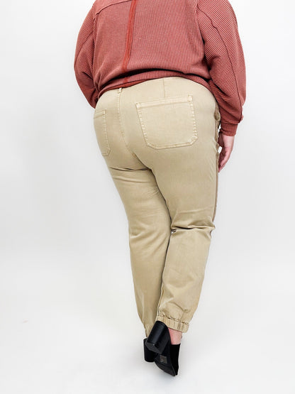 Risen Top Gun Jogger Jeans - Sand