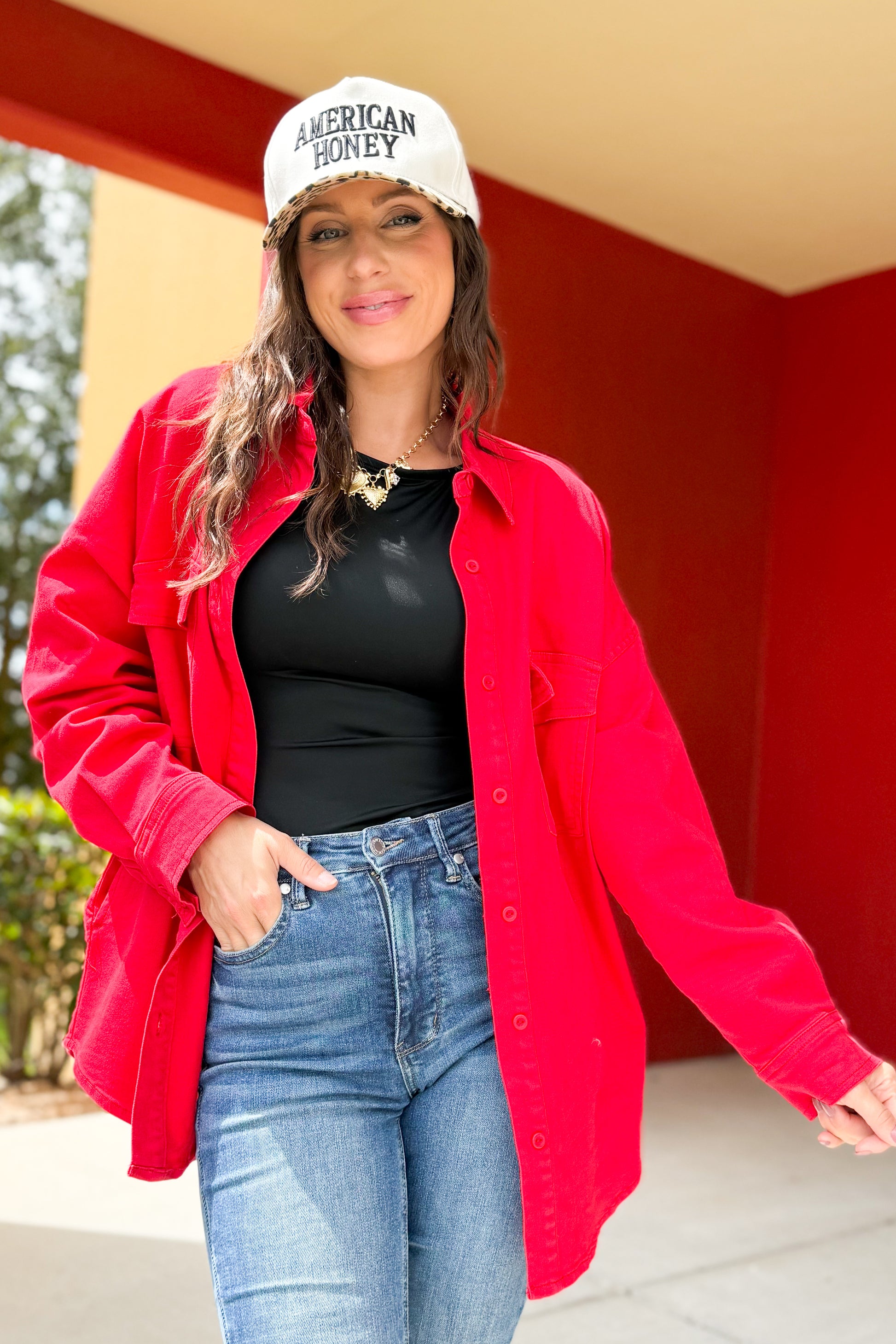 Risen Scenic Route Jacket - Scarlet