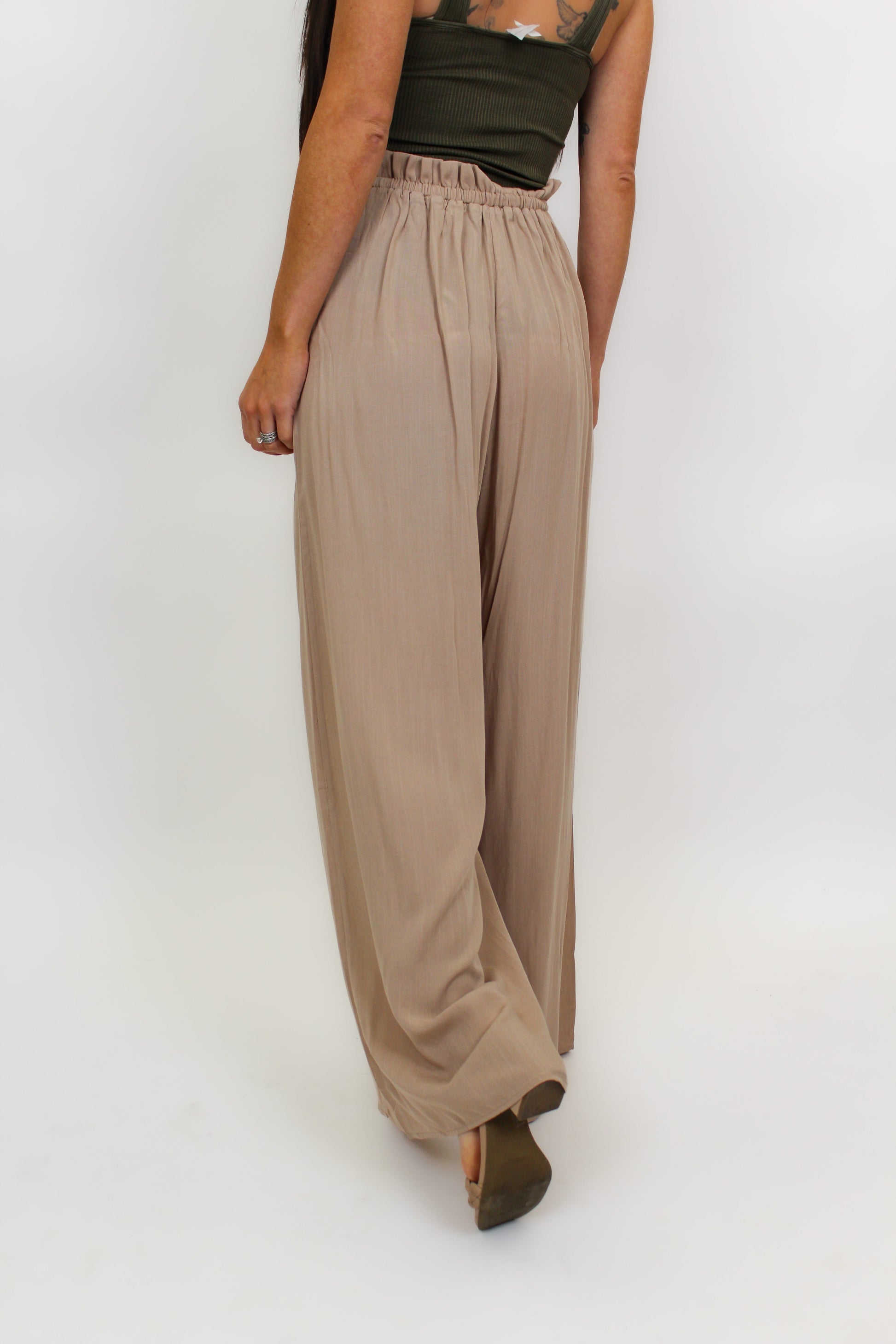 Straight To Business Wide Leg Pants - 2 Colors!