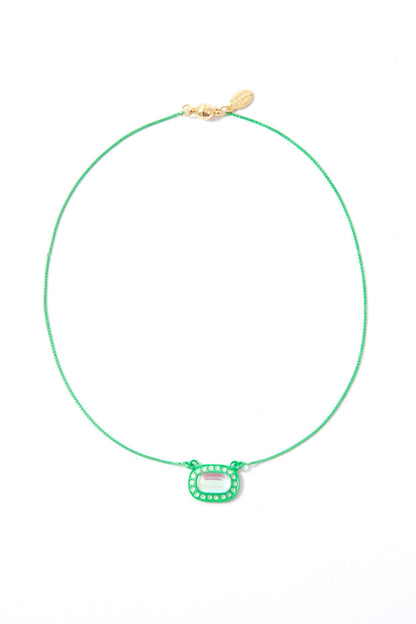 Girls Night Out Necklace - Neon Lime