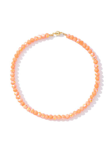 After Party Necklace - Neon Coral