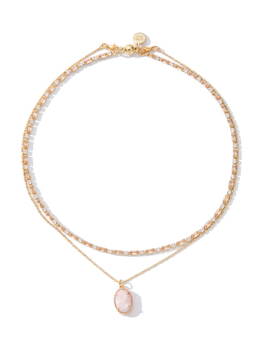 Ainsley Necklace - Gold Petal