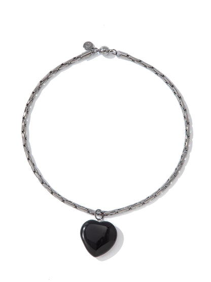 All For Love Necklace - Gunmetal