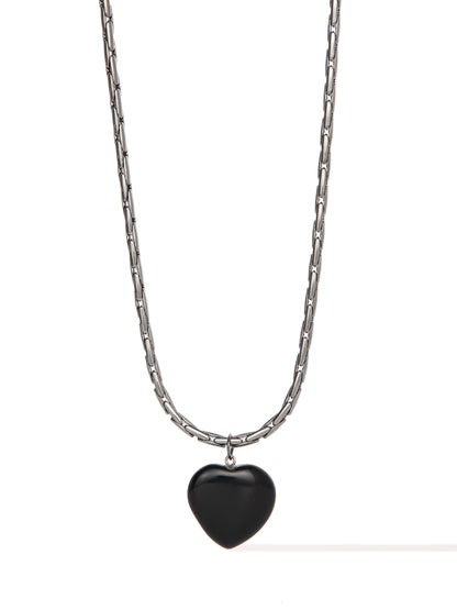 All For Love Necklace - Gunmetal